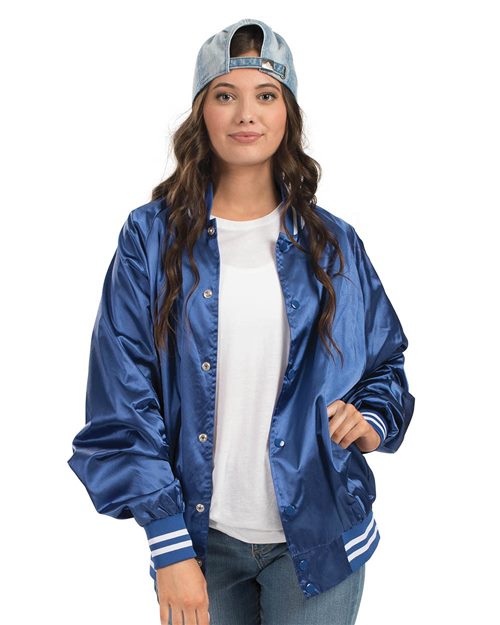Satin Baseball Jacket