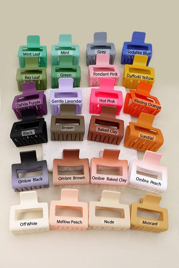 MATTE HAIR CLAW CLIPS