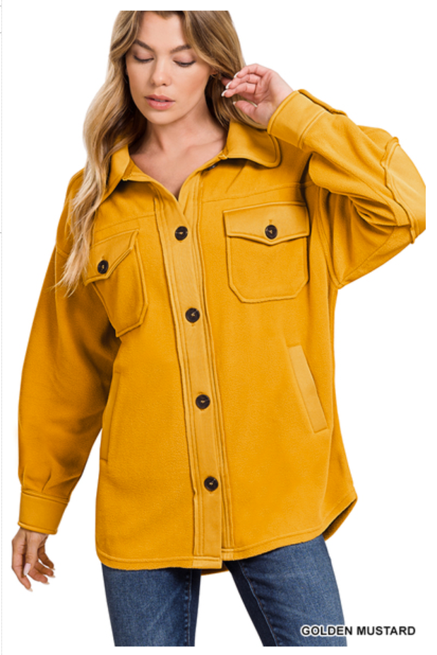 Oversized Fleece Shacket