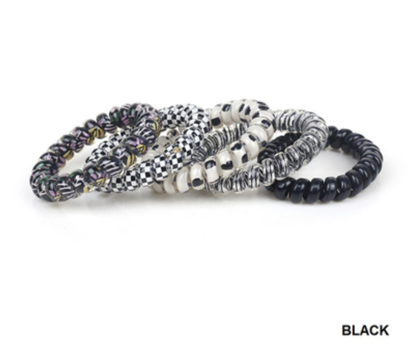 5 Pack Coil Hair Ties