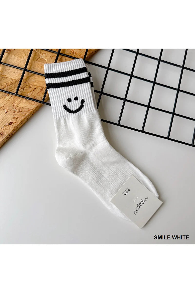 Smiley Crew Socks