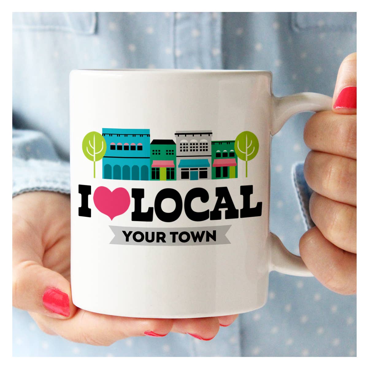 Personalized City Mug - Shop Local