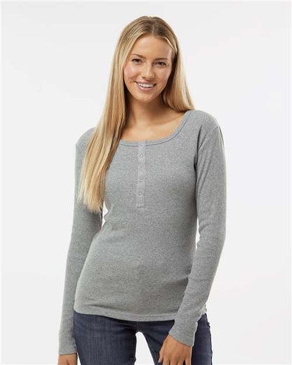 Womens LS Henley