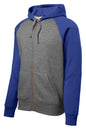 Raglan Colorblock Full-Zip Hoodie