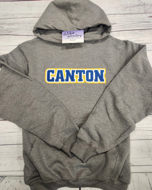 Canton Tri-color Applique Hoodie