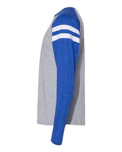 Unisex Fine Jersey Mash Up Long Sleeve Tee