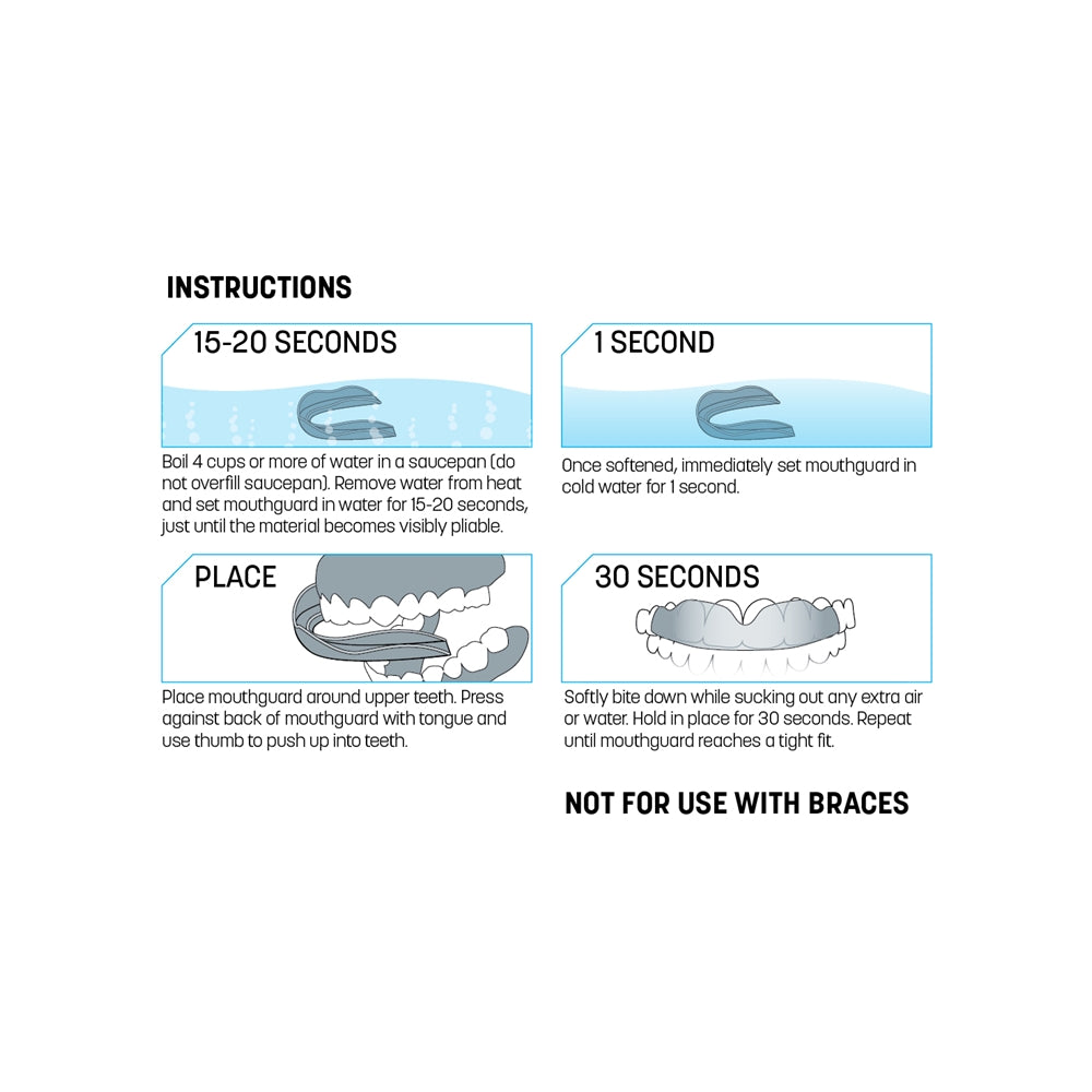 Boil-and-Bite Strapless Mouthguard