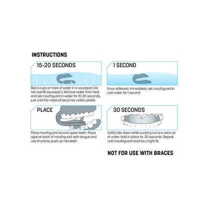 Boil-and-Bite Strapless Mouthguard