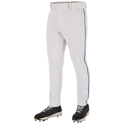 Tapered Baseball Pants with Piping