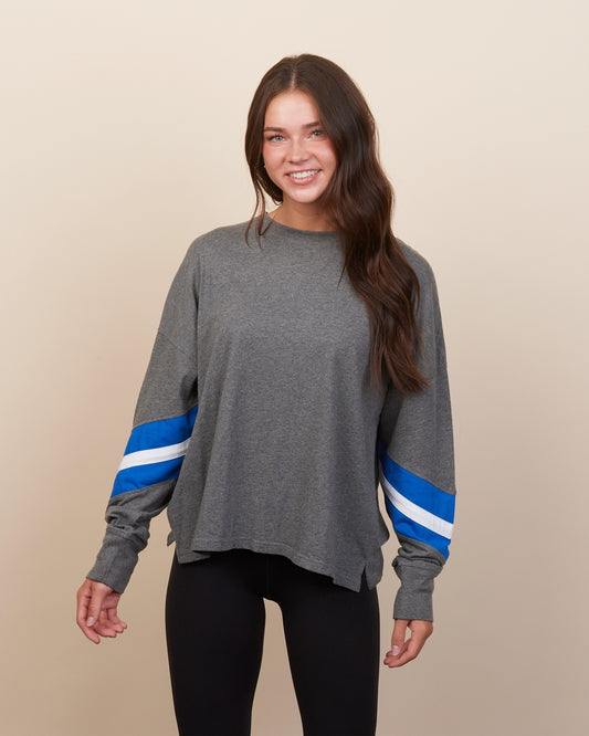 Ladies Boxy Chevron Sleeve