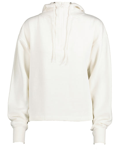 Ladies Boxy Quarter Zip Hood