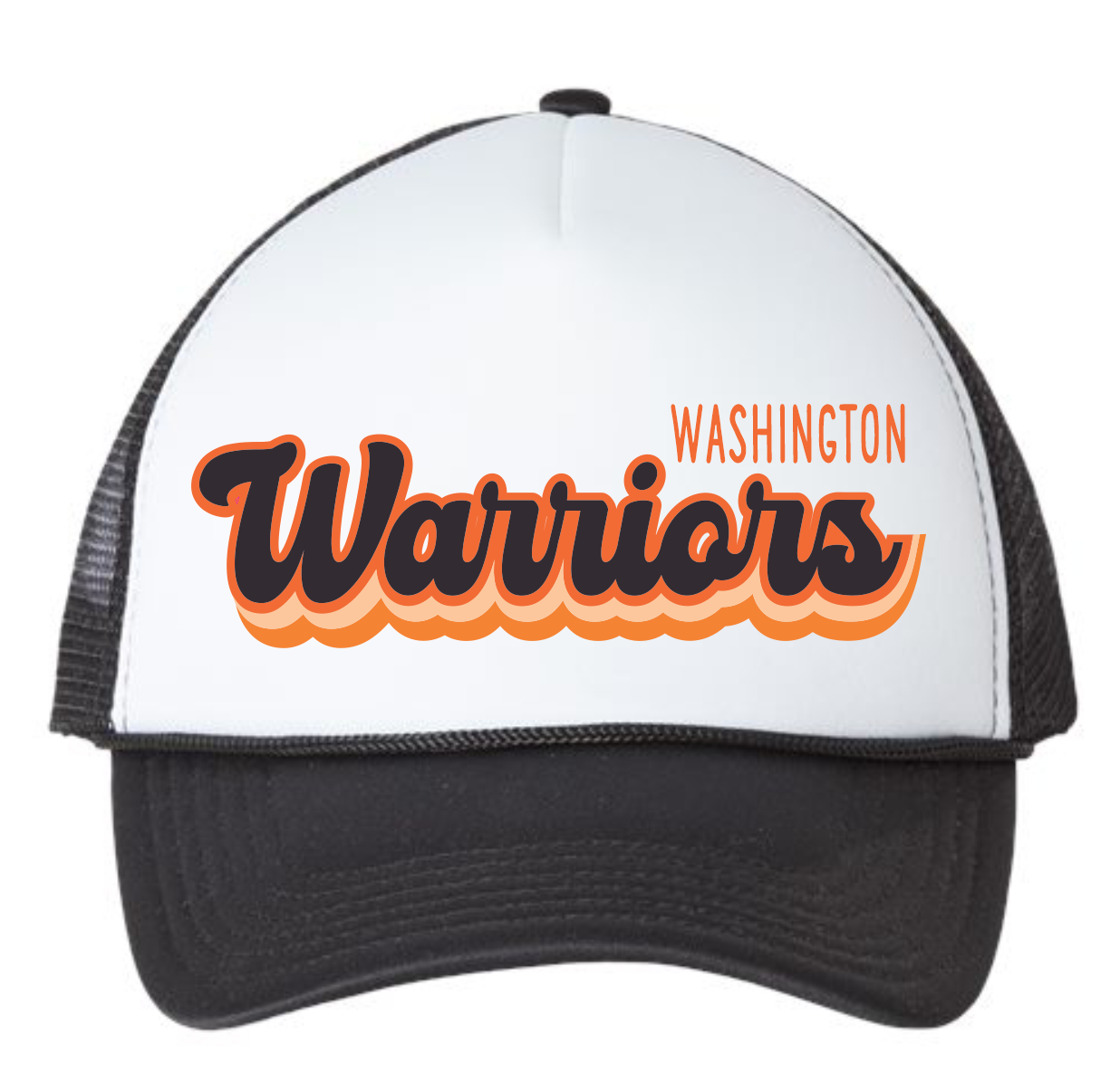 Warriors Printed Foam Trucker