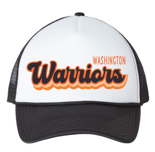 Warriors Printed Foam Trucker