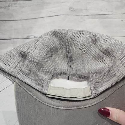Washed Herringbone Cotton Twill Trucker Cap