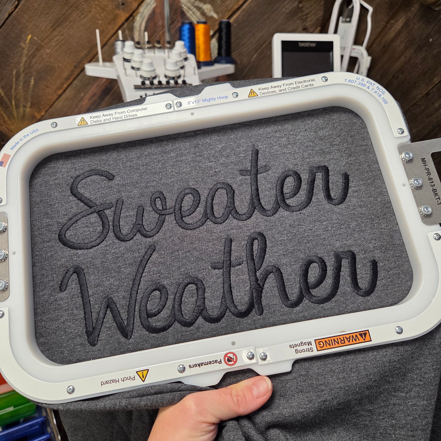 Sweater Weather Embroidered Crewneck Sweatshirt