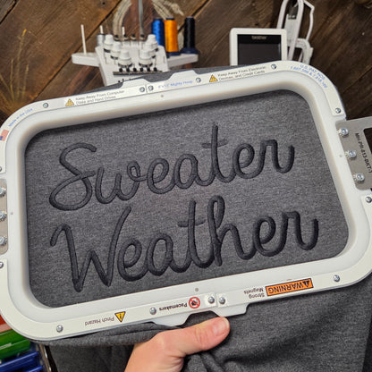 Sweater Weather Embroidered Crewneck Sweatshirt