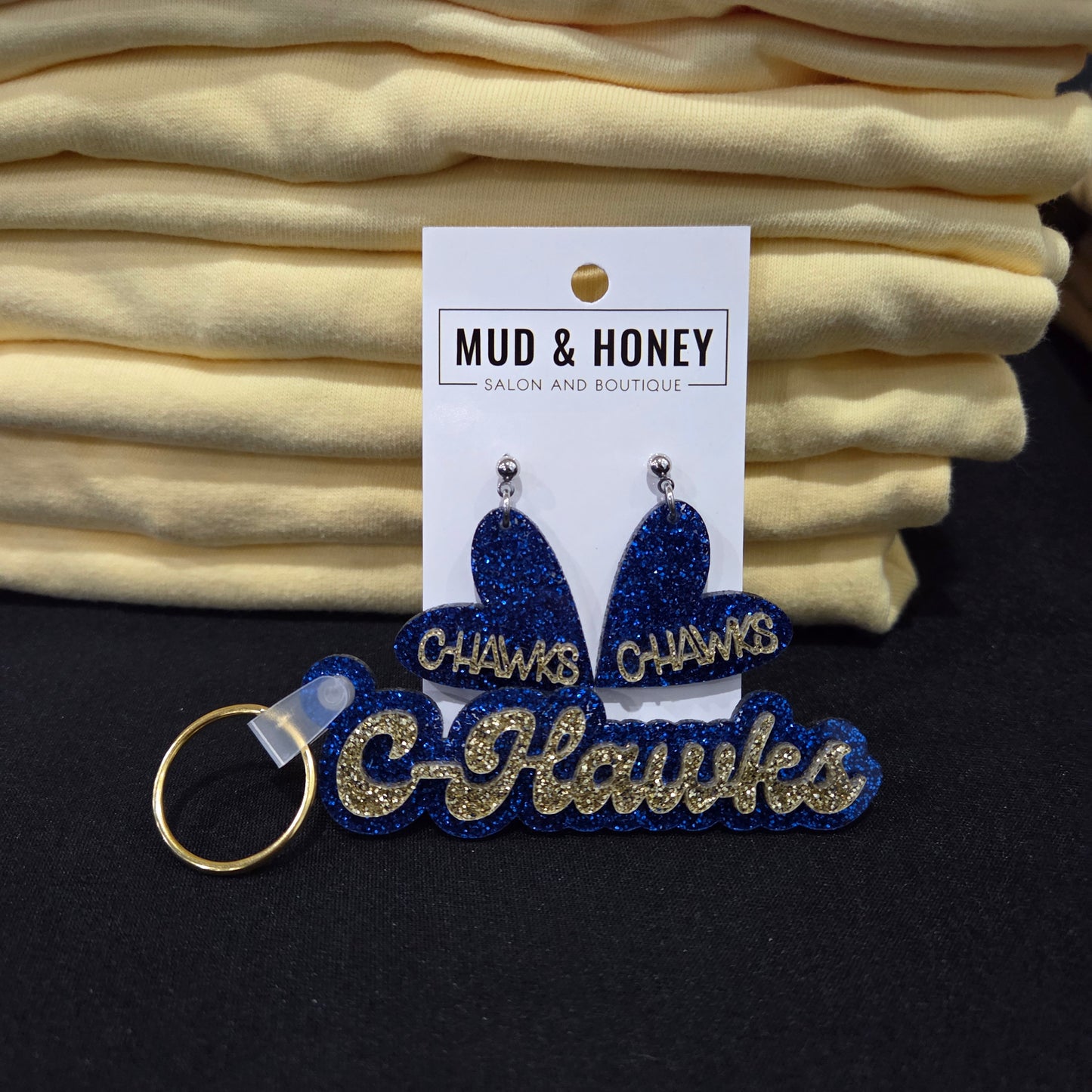 CUSTOM Heart School Spirit Dangles